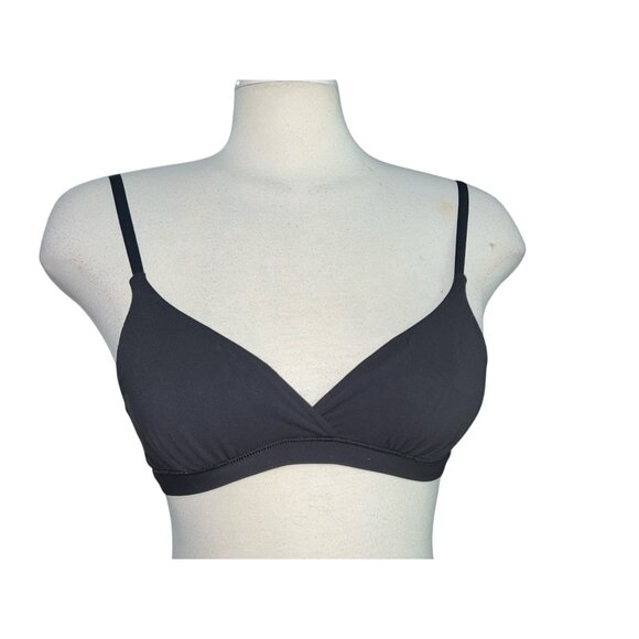 Halara High Stretch Cross Front Lounge Underwear Bra Sz XS Womens Black - Picture 6 of 13